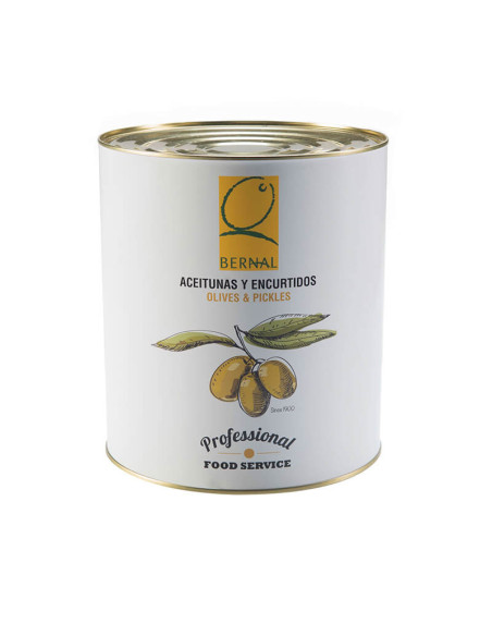 Spicy Pitted Gordal Olives, Catering Size Tin