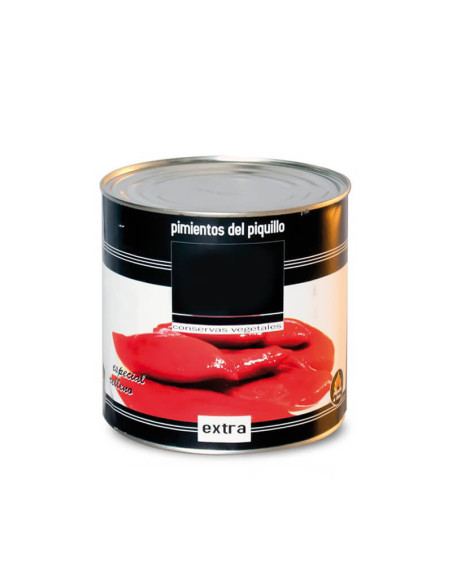 Whole Piquillo Roasted Peppers, 2.5Kg Catering Size Tin