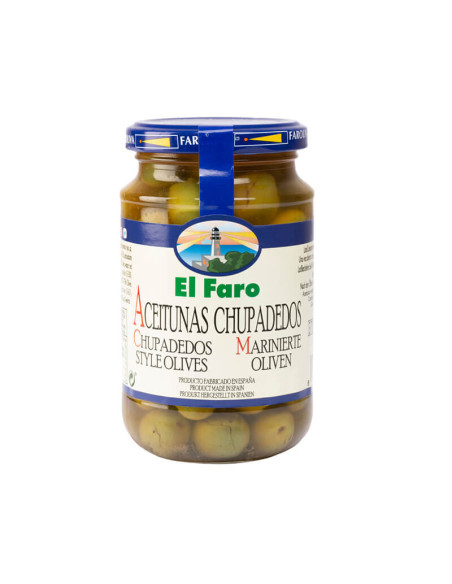 Chupadedos, marinated green olives