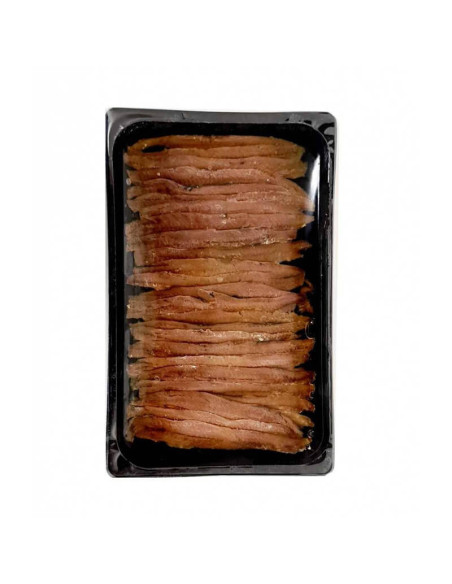 large tray cantabrian anchovies