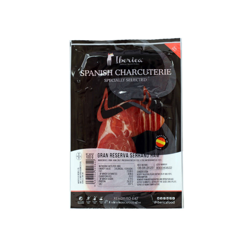 Sliced Serrano Ham,  100g