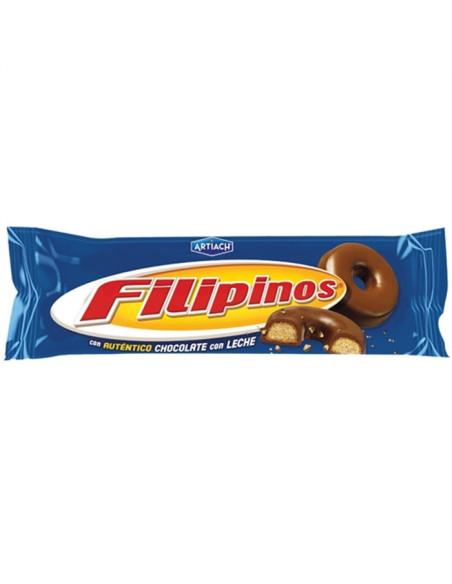 Filipinos Milk Chocolate Biscuits, 128 gr