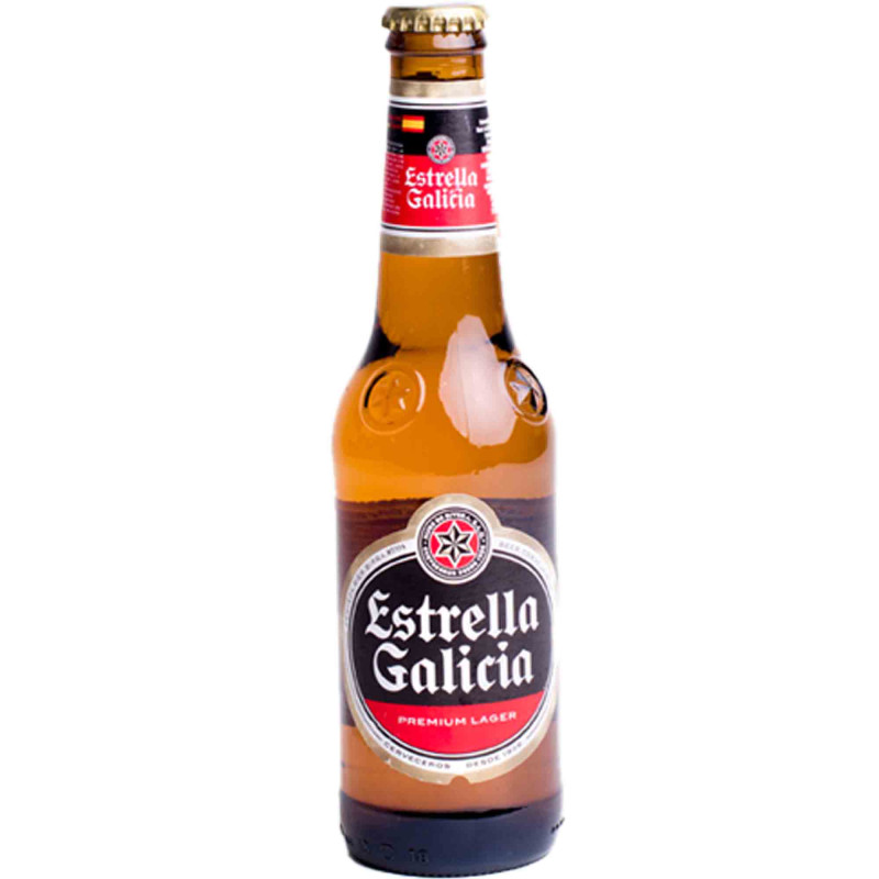 Estrella Galicia Premium Lager beer, 24 x 330ml