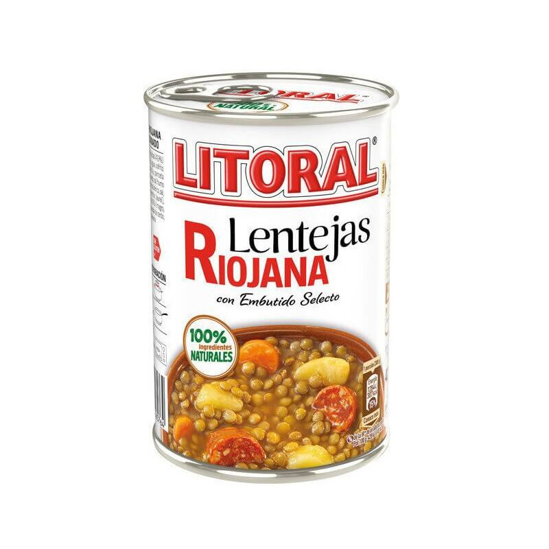 Lentils, lenteja Riojana LITORAL, 425g